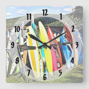 Horloge Carrée Cooperstown NY - Kayaks et Paddleboards