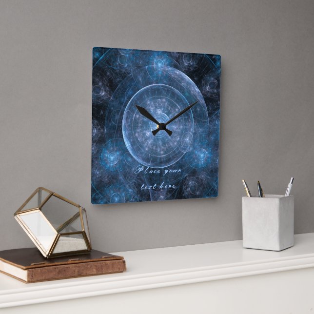 Horloge Carrée Cosmos Background (Bureau)