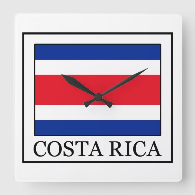 Horloge Carrée Costa Rica (Recto)