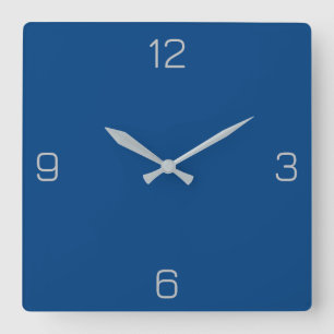 Horloge Carrée Couleur Proep Azure Blue 004080 - Ajouter une opti