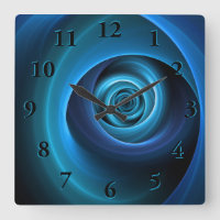 Couleurs bleu spirale 3D Art Abstrait fractal mode