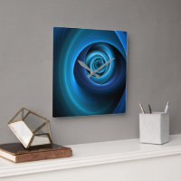 Couleurs bleu spirale 3D Art Abstrait fractal mode
