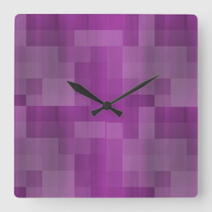 Horloge Carrée Couleurs de styles classiques