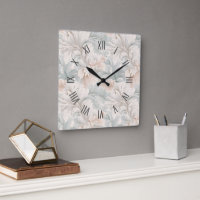 Couleurs pastel délicats motifs floraux ornementau