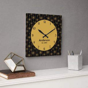 Horloge Carrée Couleurs personnalisées de la bande de démarrage