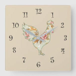 Horloge Carrée Country Kitchen Clock