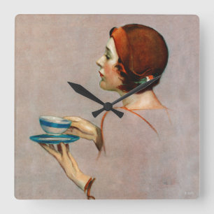 Horloge Carrée Coupe de Java