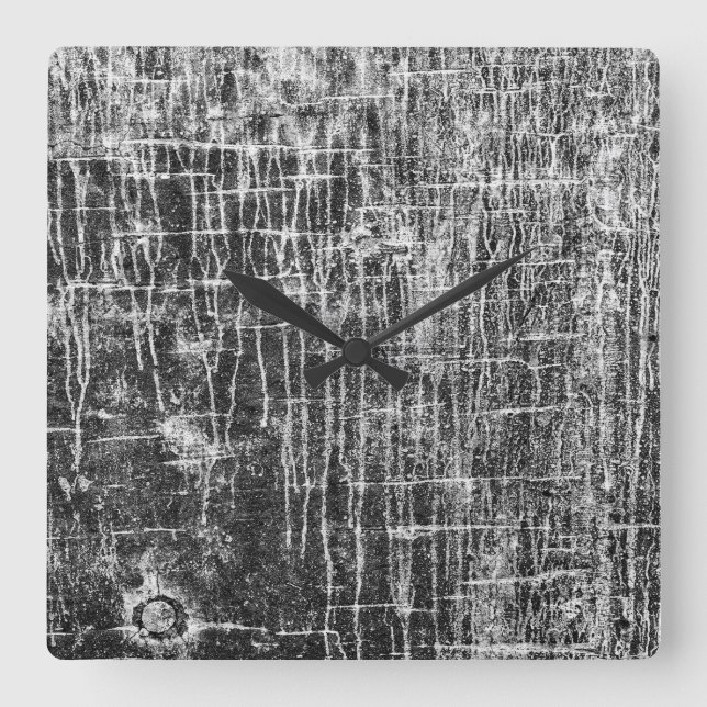 Horloge Carrée courir les murs  (Recto)