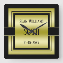 Cours d'or et de noir pour les 50 ans d'un homme