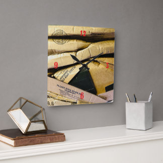 Horloge Carrée Coussin d'accent