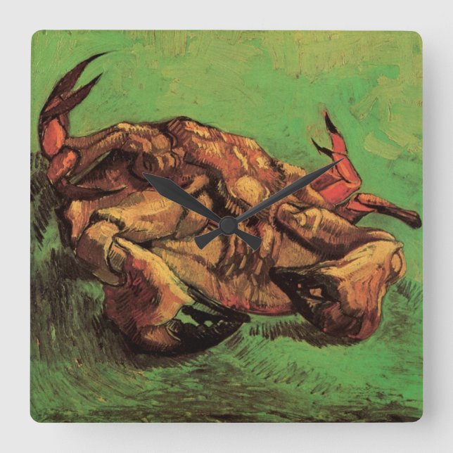 Horloge Carrée Crabe sur le Dos par Vincent van Gogh (Recto)