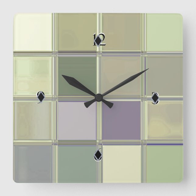 Horloge Carrée Craftsman Digital Art (Recto)
