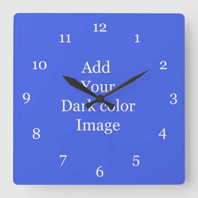 Horloge Carrée Create your own picture wall clock. (Recto)