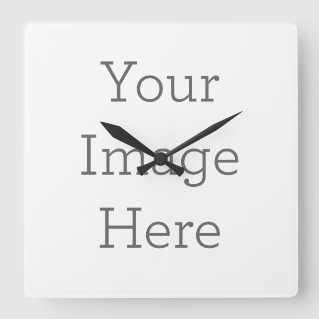 Horloge Carrée Create Your Own Wall (Recto)