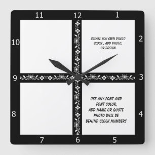 HORLOGE CARRÉE CRÉER VOTRE PROPRE
