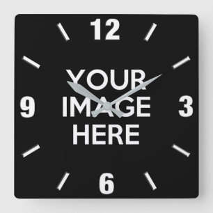 Horloge Carrée Créez votre propre coutume