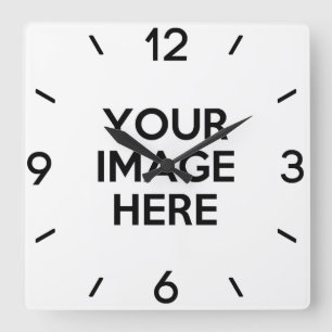 Horloge Carrée Créez votre propre coutume