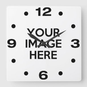 Horloge Carrée Créez votre propre coutume