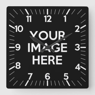 Horloge Carrée Créez votre propre coutume