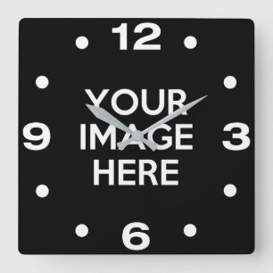Horloge Carrée Créez votre propre coutume