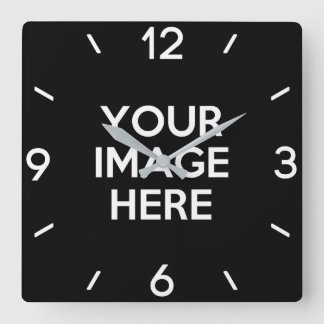 Horloge Carrée Créez votre propre personnalisation