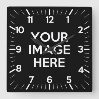 Horloge Carrée Créez votre propre personnalisation