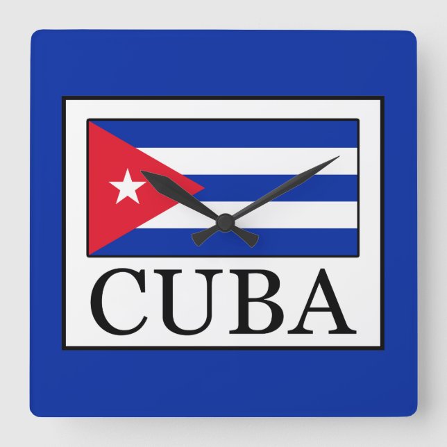 Horloge Carrée Cuba (Recto)