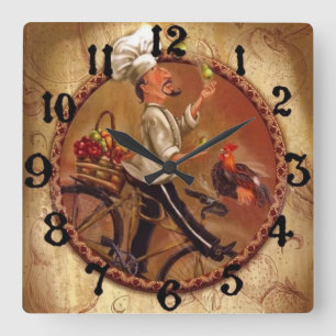 Horloge Carrée Cuisson