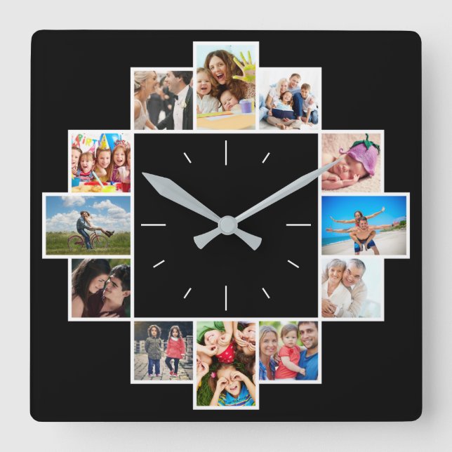 Horloge Carrée Custom 12 Keepsake (Recto)