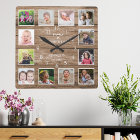 Custom 12 Photo Collage Family Quote ReclaimedWood