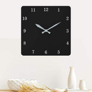 Horloge Carrée Custom Background Color