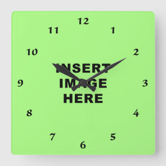 Horloge Carrée Custom Clock