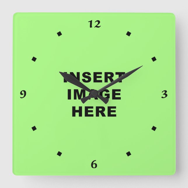 Horloge Carrée Custom Clock (Recto)
