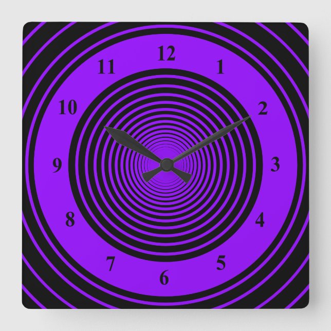 Horloge Carrée Custom Colors (Recto)