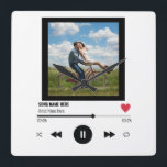 Horloge Carrée Custom photo Lovers Unique Venin Music Our Song<br><div class="desc">Custom photo Lovers Unique Venin Music Our Song</div>