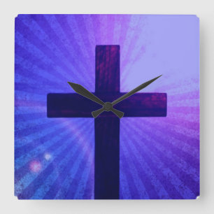 Horloge carrée - customisée