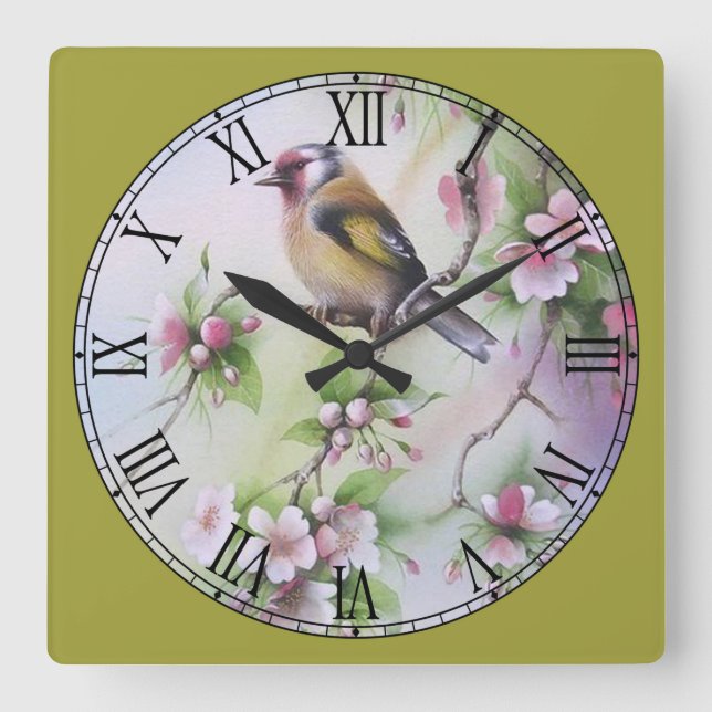 Horloge Carrée Cute Little Pastel (Recto)