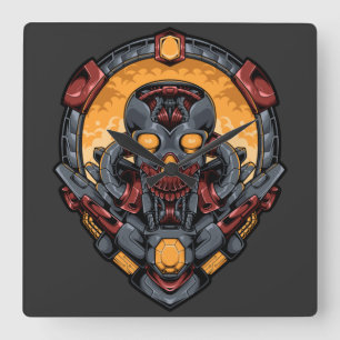 Horloge Carrée Cyborg