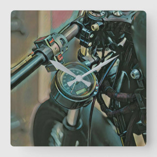 Horloge Carrée Cycle moteur