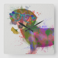 Dachshund & Lunettes Rainbow Splash
