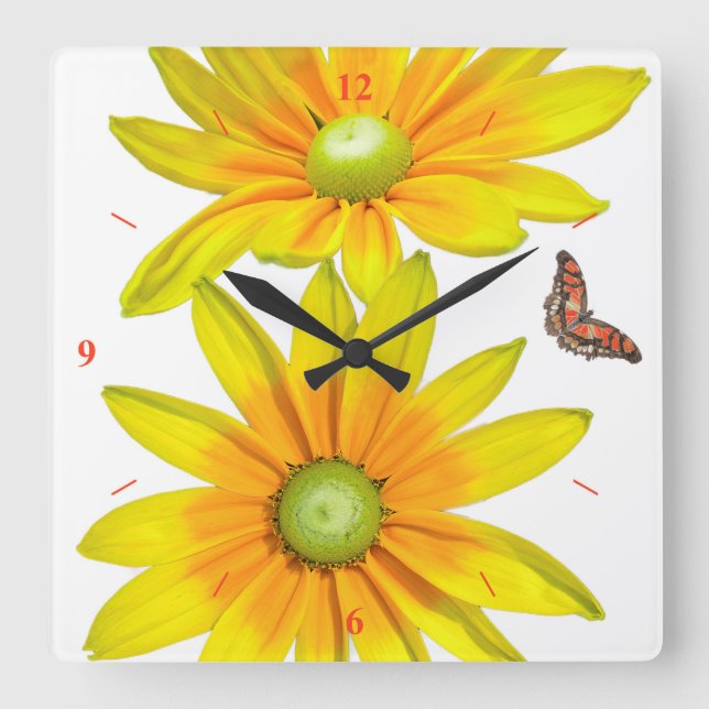 Horloge Carrée Daisy, Daisy, give me your answer do... (Recto)