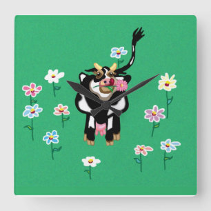 Horloge Carrée Daisy the cow