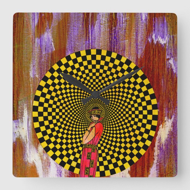 Horloge Carrée Daliance par Michael Moffa (Recto)