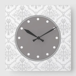 Horloge Carrée Damask Wall Clocks