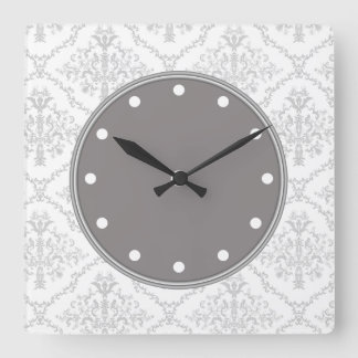 Horloge Carrée Damask Wall Clocks