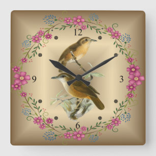 Horloge Carrée ~ de J.G. Keulemans de ~ de bavard de Breasted de