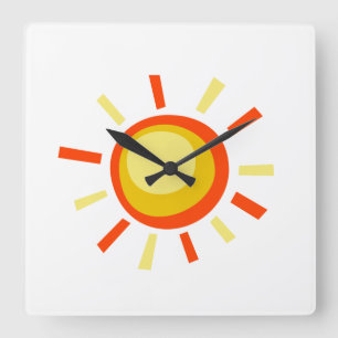 Horloge Carrée Décor art et mur > Horaires