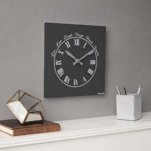Horloge Carrée Décoration élégante pour la maison et le bureau