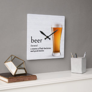 Horloge Carrée Définition de la bière par le dictionnaire