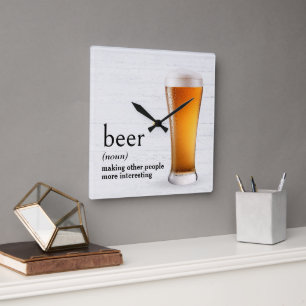 Horloge Carrée Définition de la bière par le dictionnaire